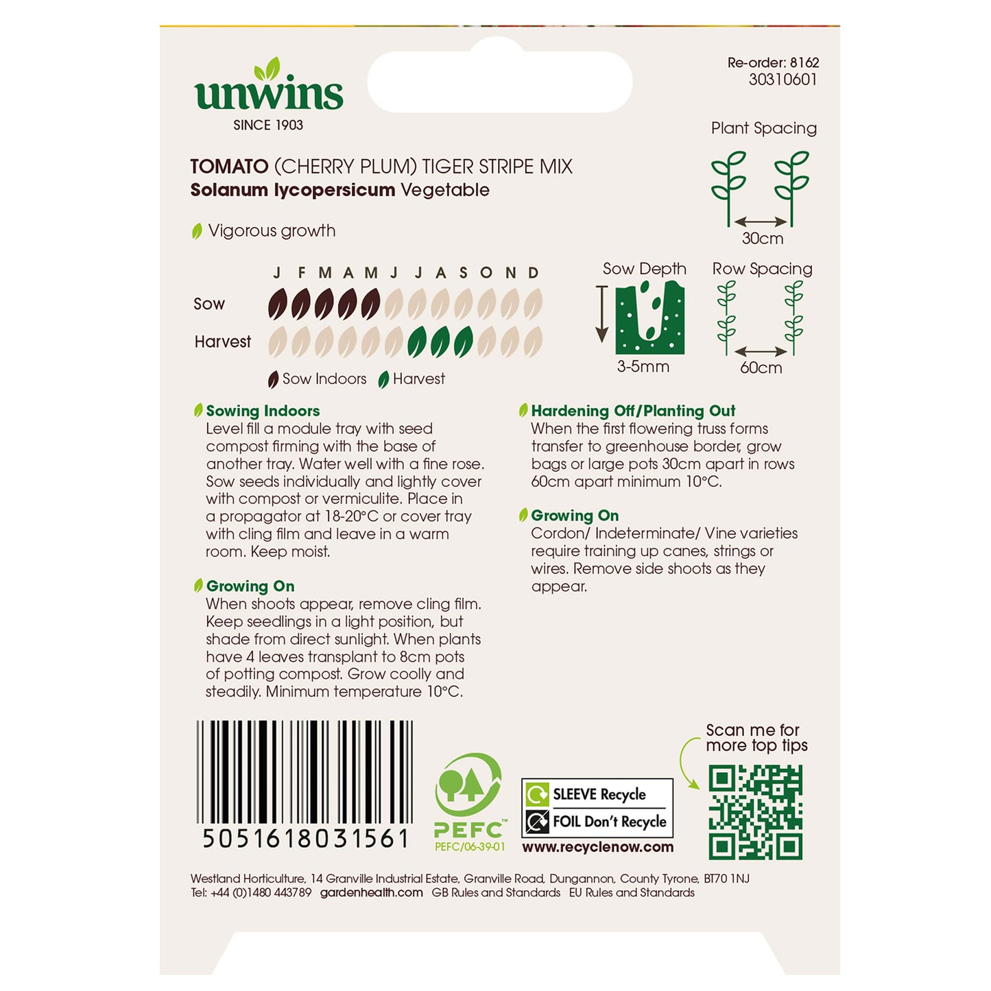 Tomato (Cherry Plum) Tiger Stripe Mix