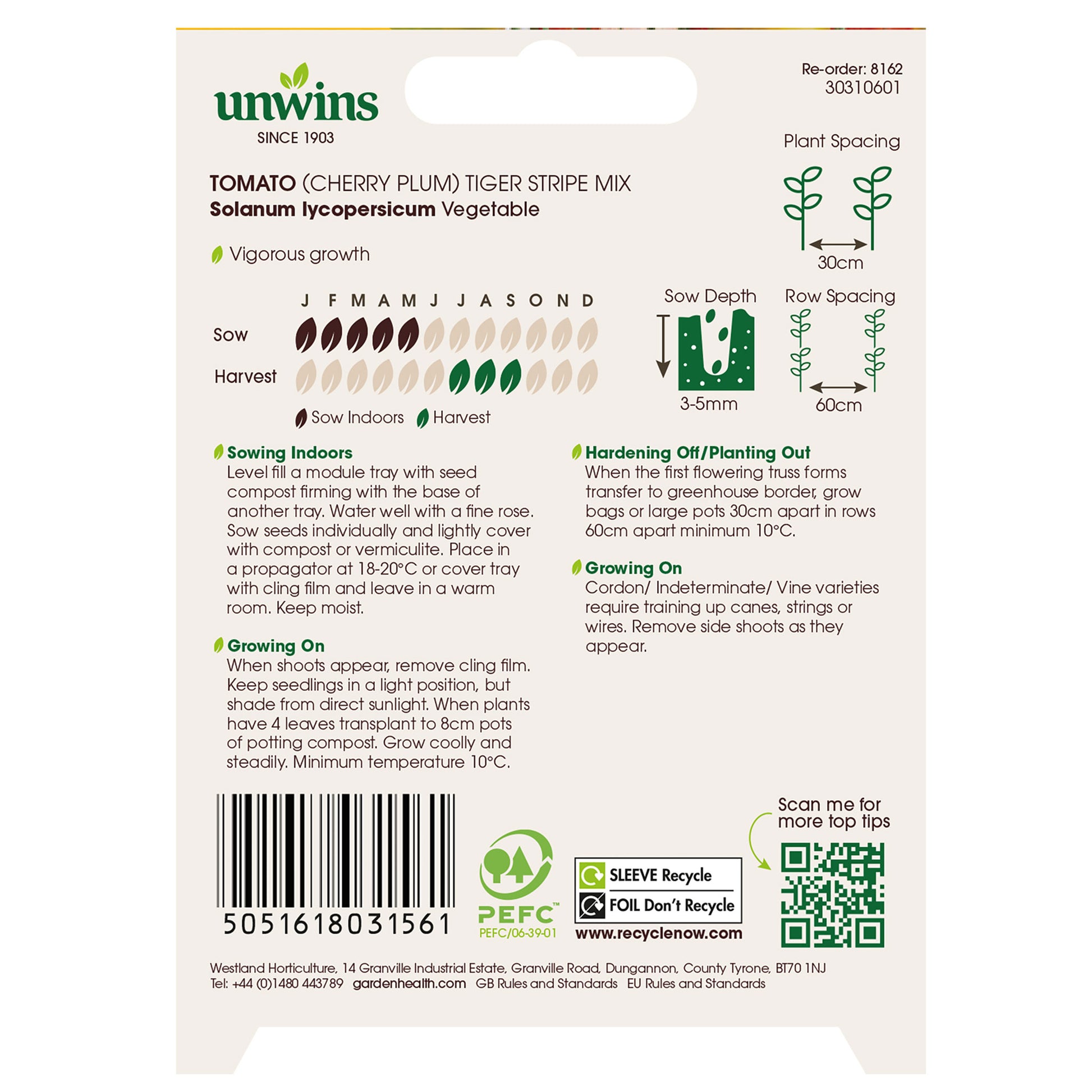 Tomato (Cherry Plum) Tiger Stripe Mix