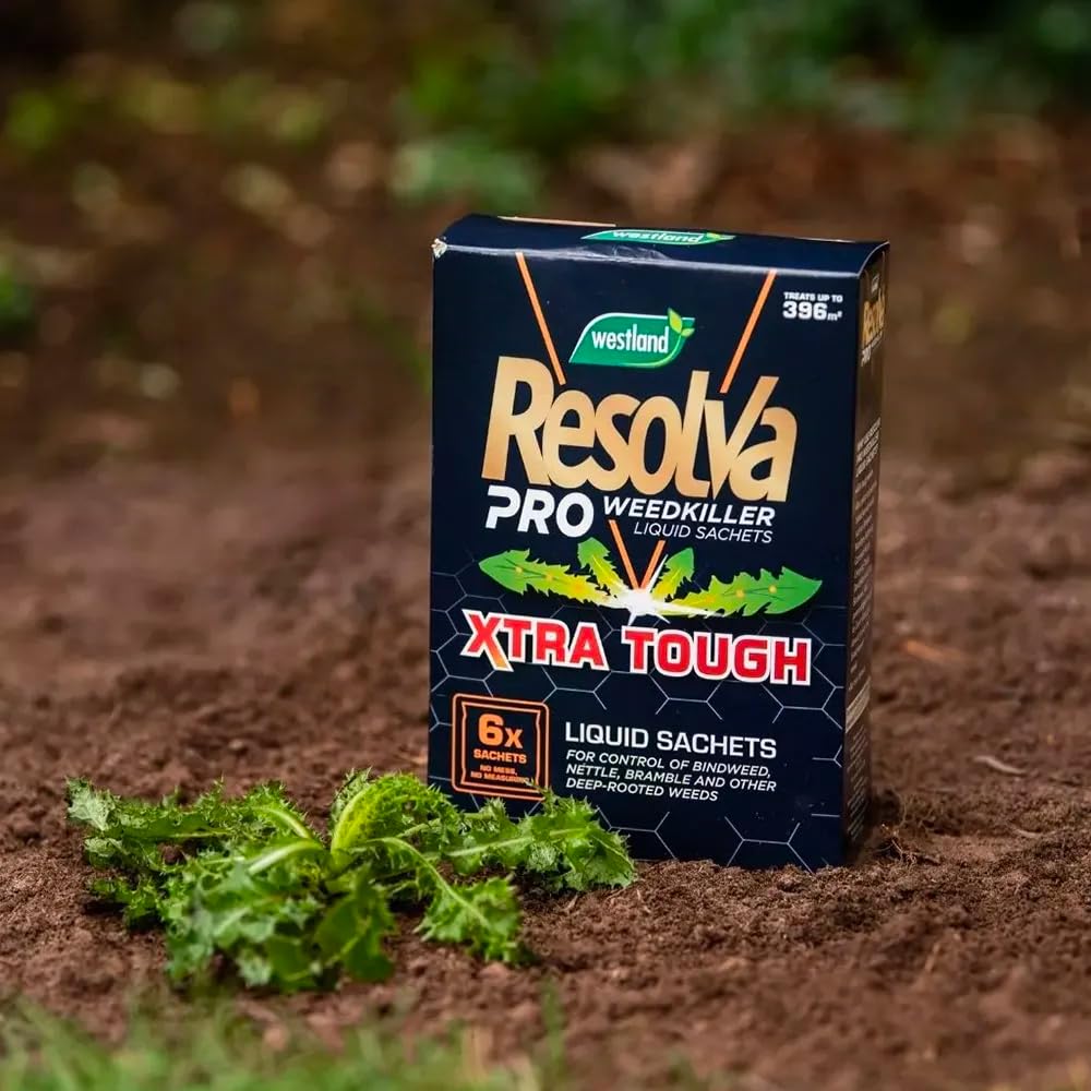 Westland Resolva Xtra Tough Pro Weedkiller Liquid Sachets 6x100ml