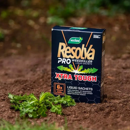 Westland Resolva Xtra Tough Pro Weedkiller Liquid Sachets 6x100ml