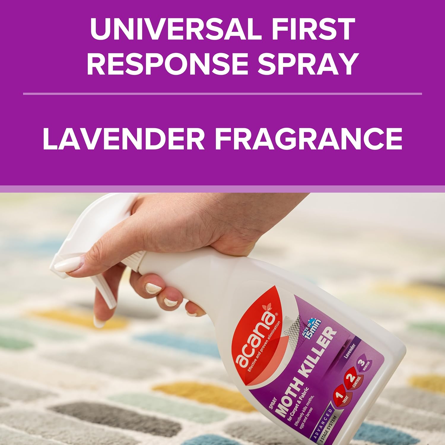 Acana Spray Moth Killer for Fabric Lavender 275ml