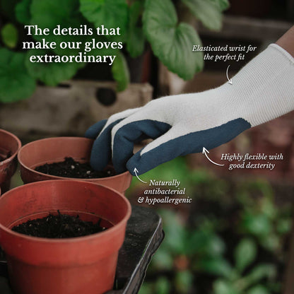 Kent & Stowe Navy Natural Bamboo Gloves - Men's Large