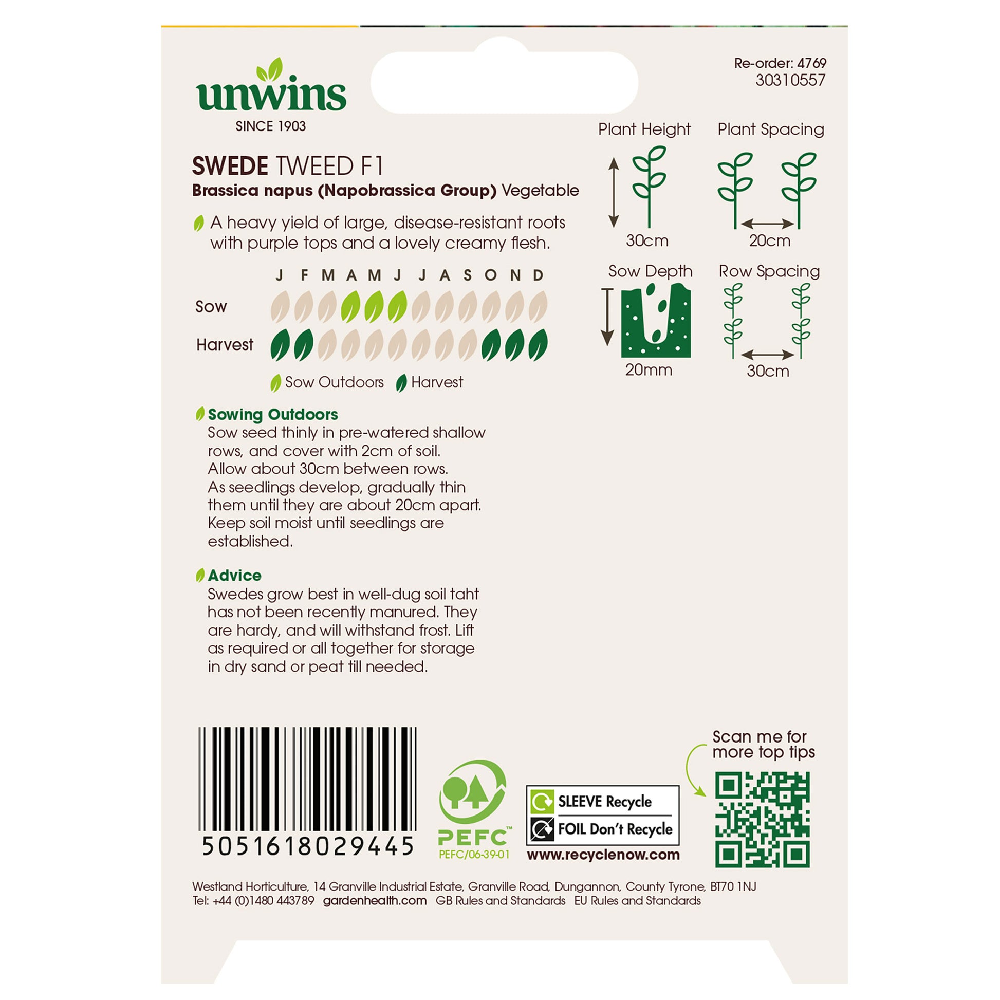 Unwins Winter Warmers Seed Bundle