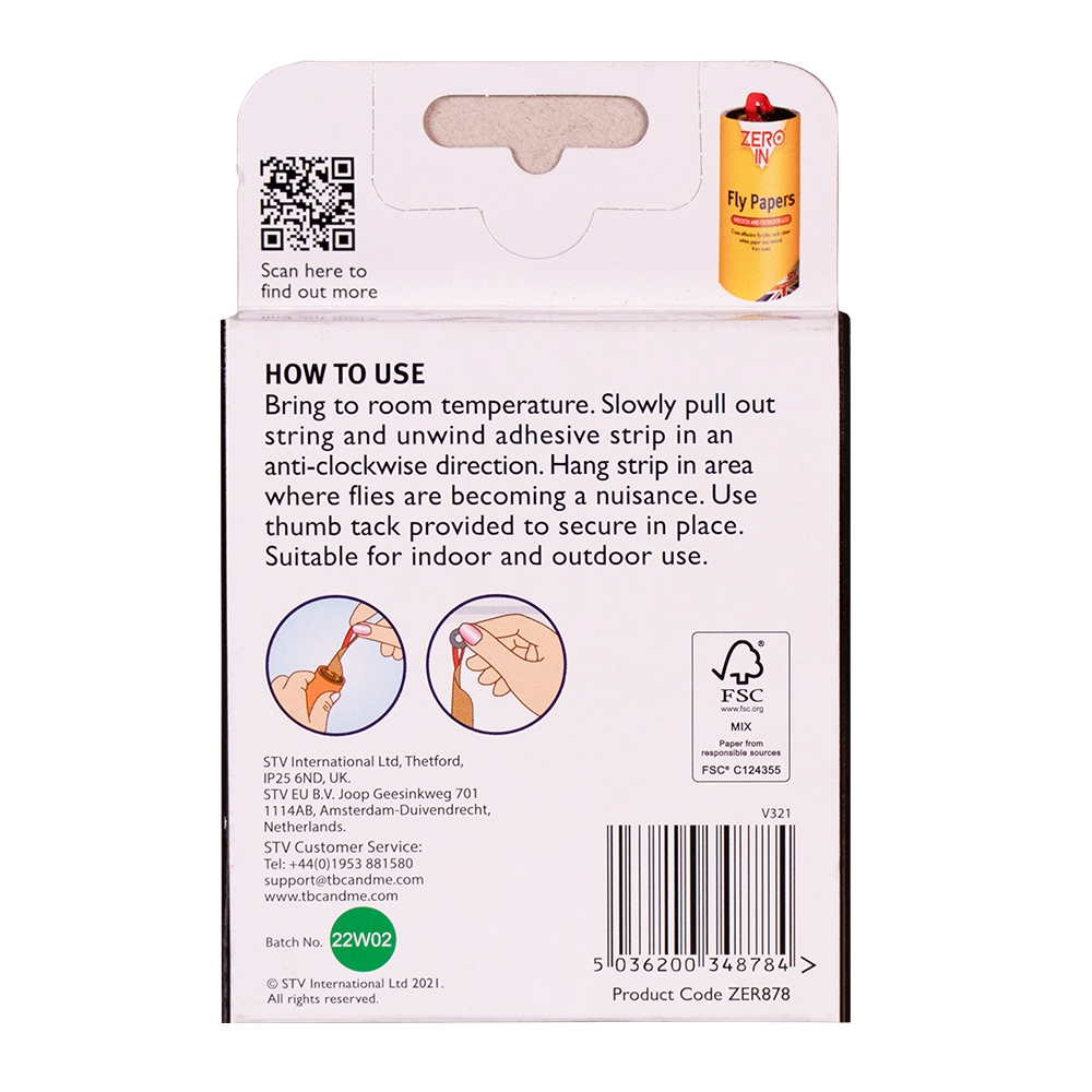Zero In Fly Papers 8-Pack