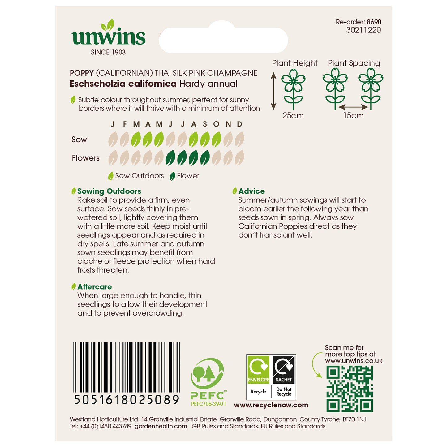 Unwins Easy Annuals Seed Bundle for Beginners