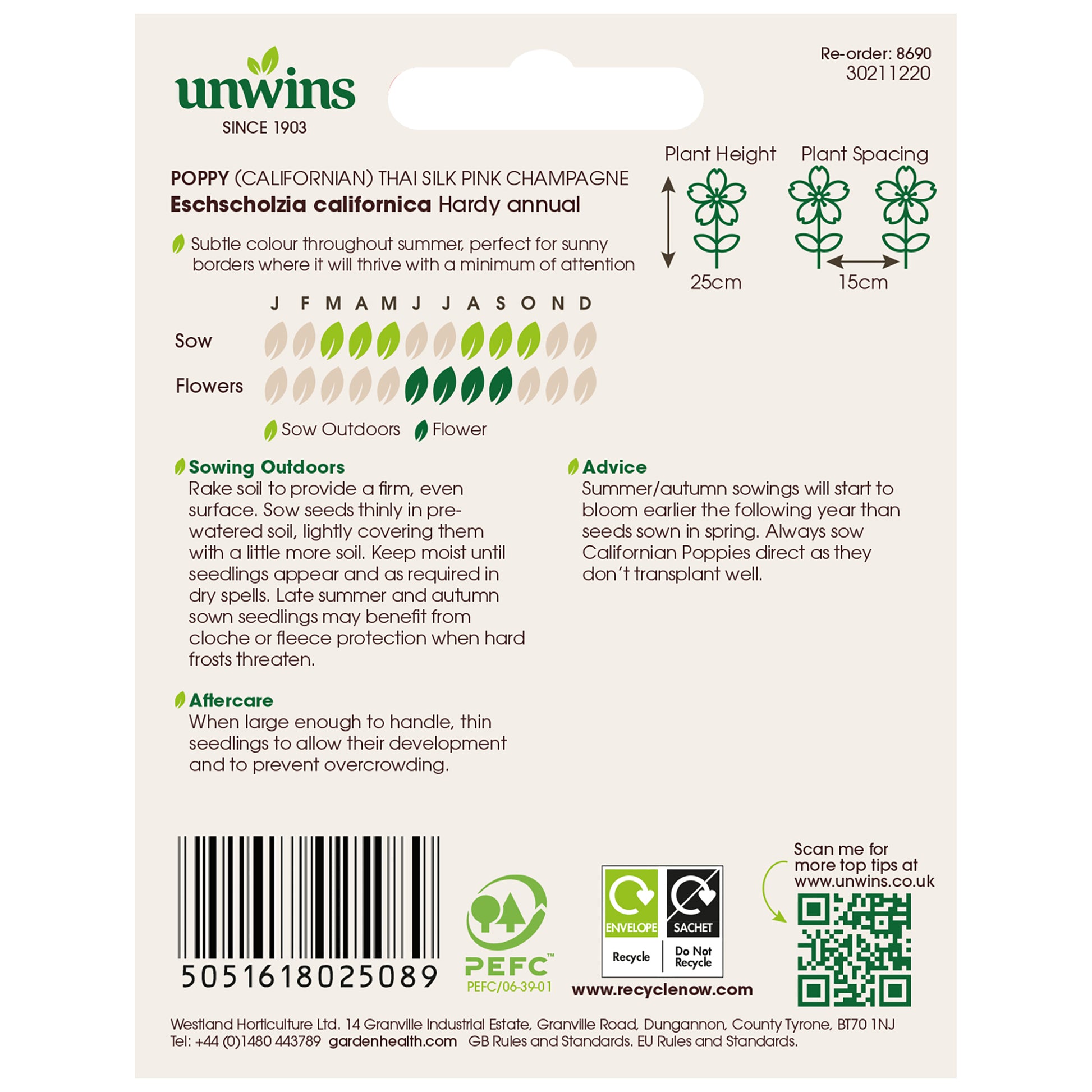 Unwins Easy Annuals Seed Bundle for Beginners