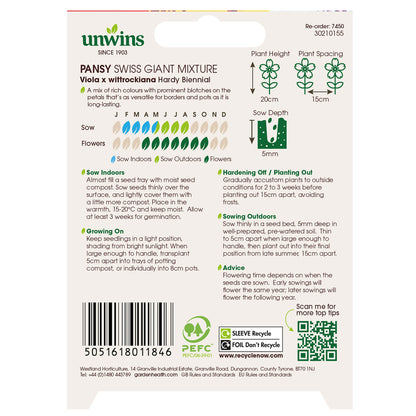 Pansy Swiss Giant Mix