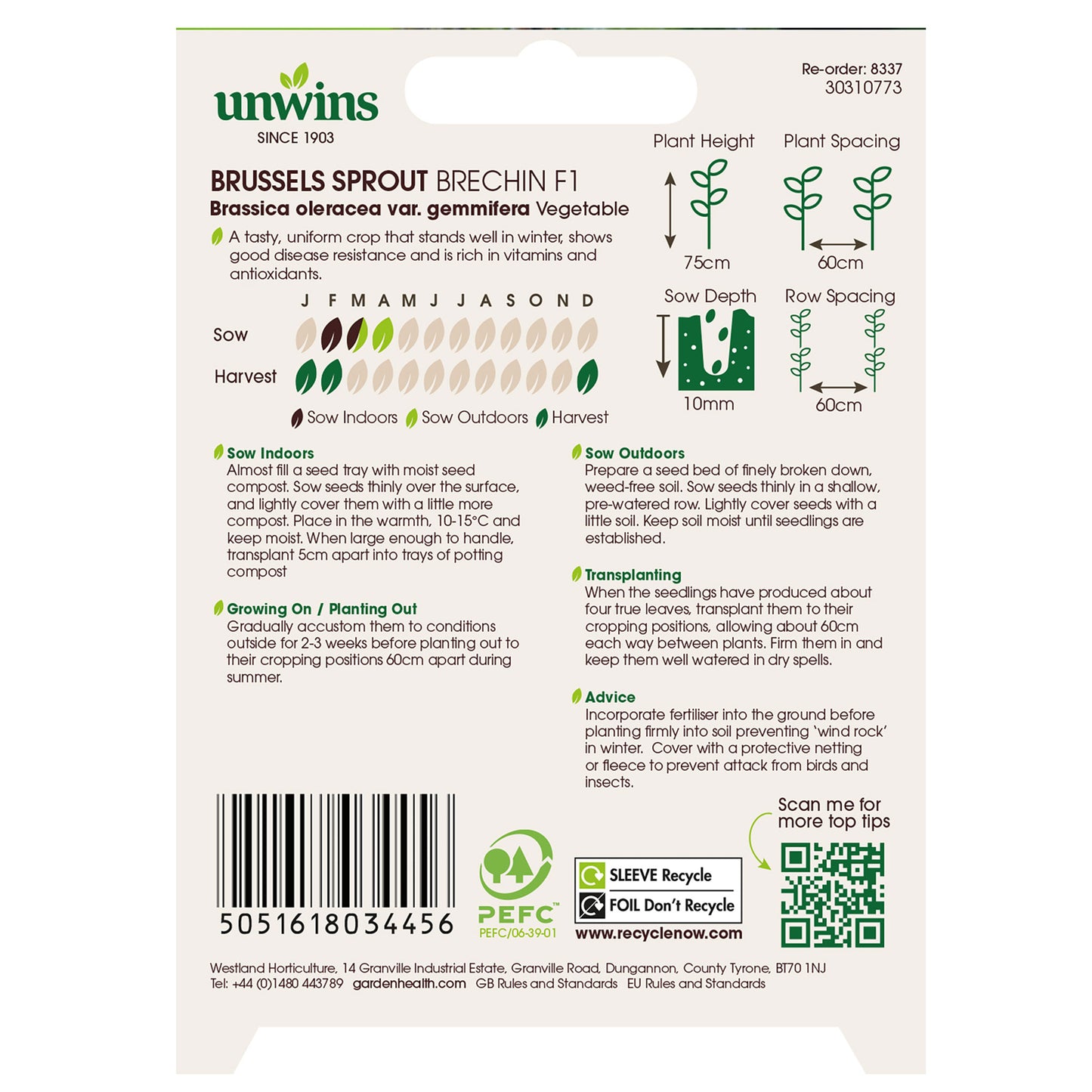 Unwins Winter Warmers Seed Bundle