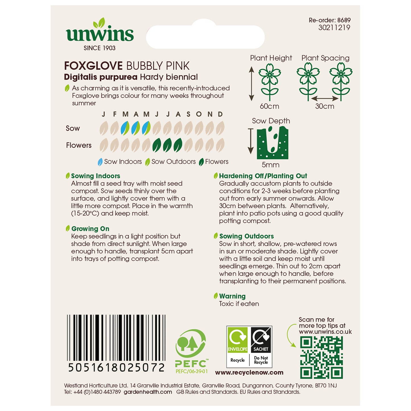 Foxglove Bubbly Pink F1