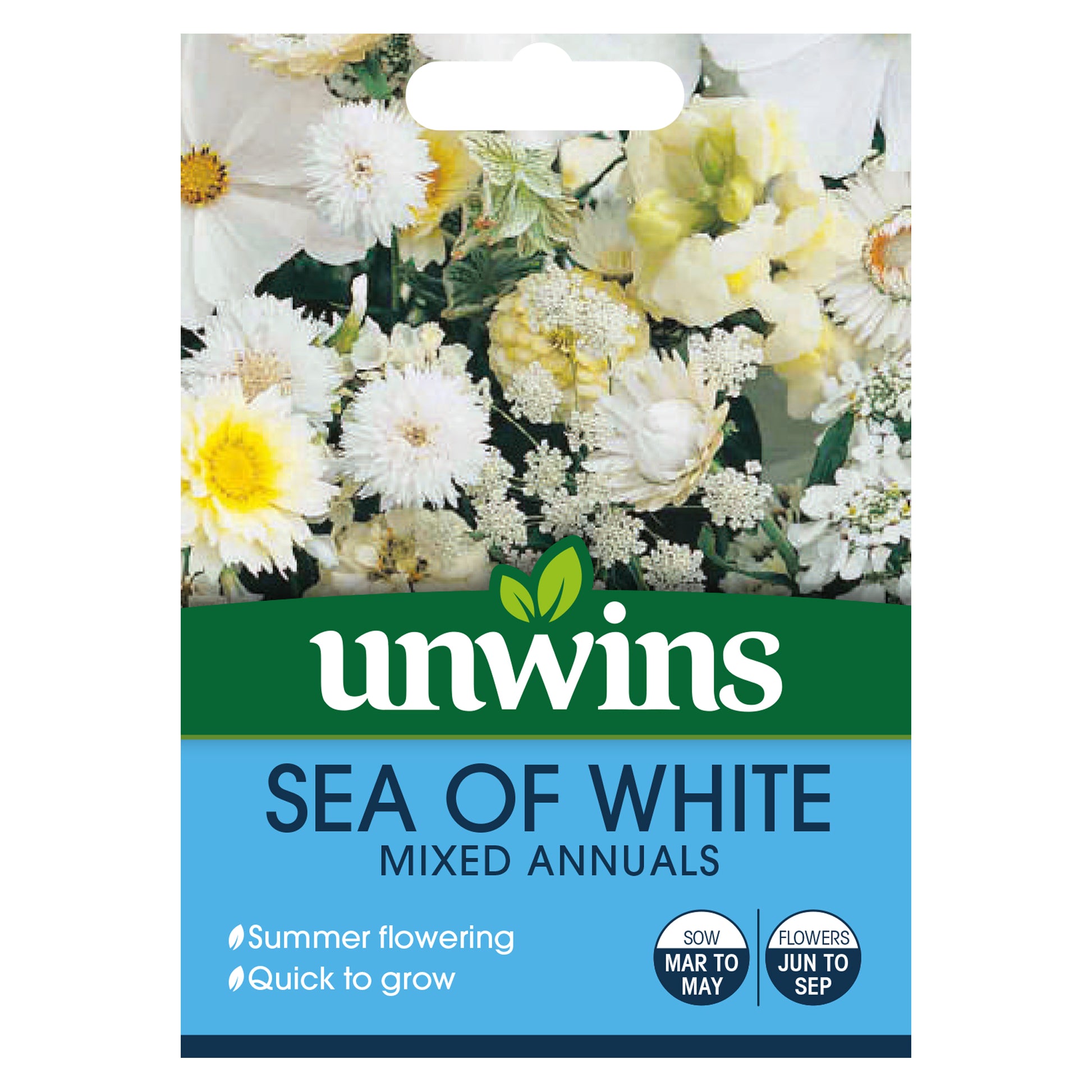 Unwins Sea of White Mixed Annuals