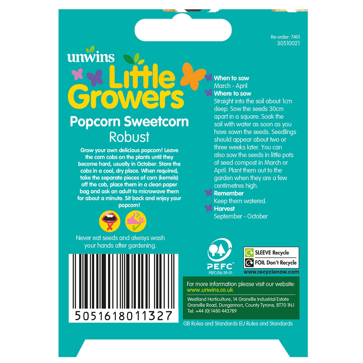 Little Growers Sweet Corn Popcorn Robust