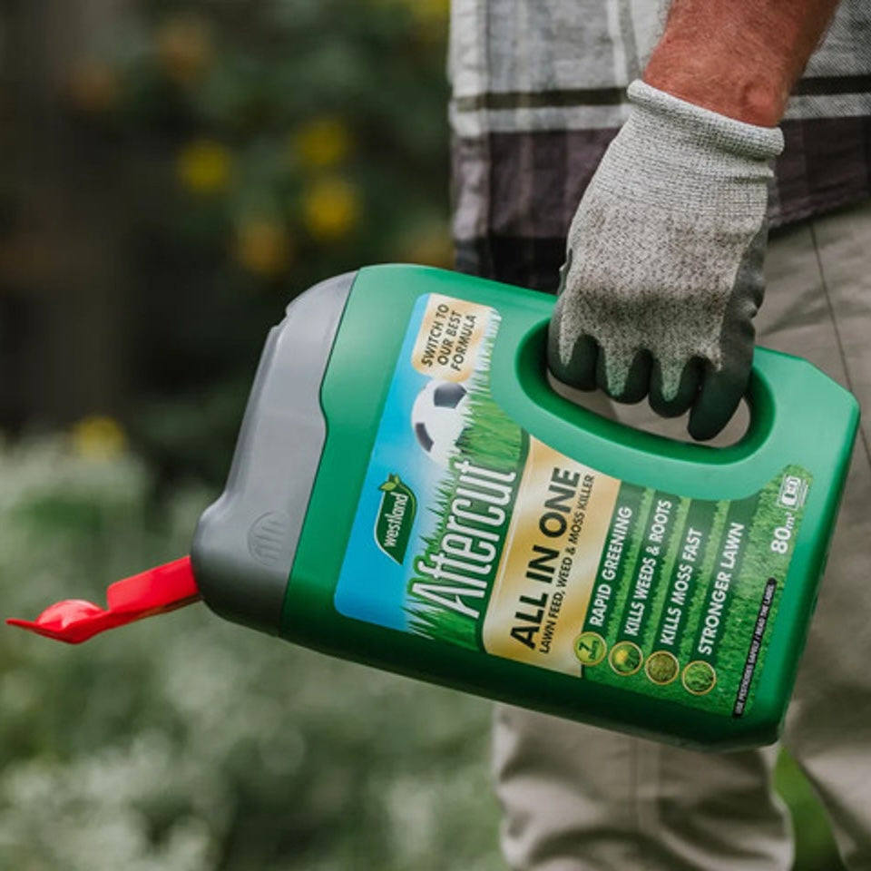 Aftercut All In One Lawn Feed, Weed & Moss Killer 80m2 Spreader