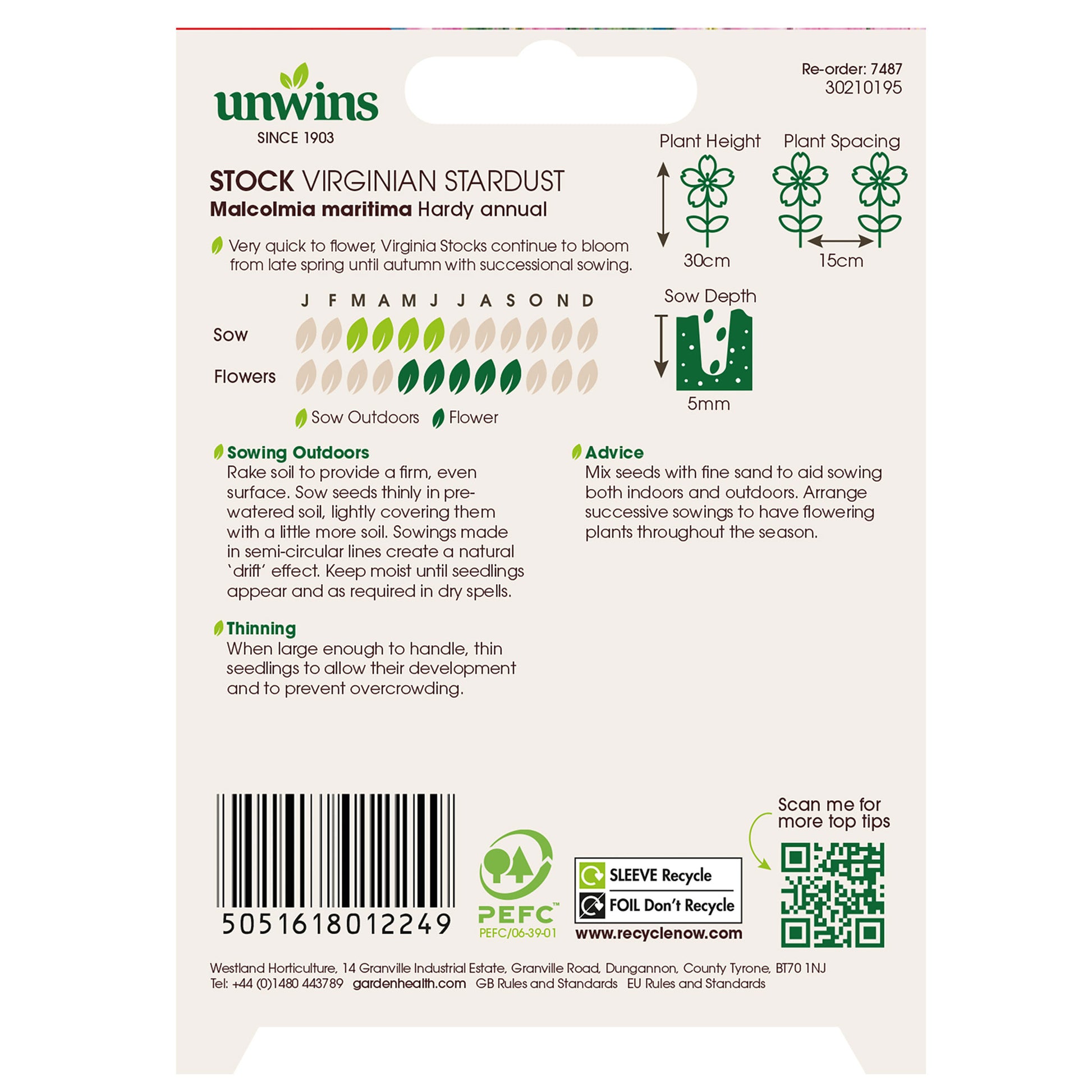 Stock (Virginian) Stardust Mix