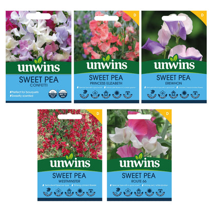 Unwins Sweet Pea Seed Lovers Bundle