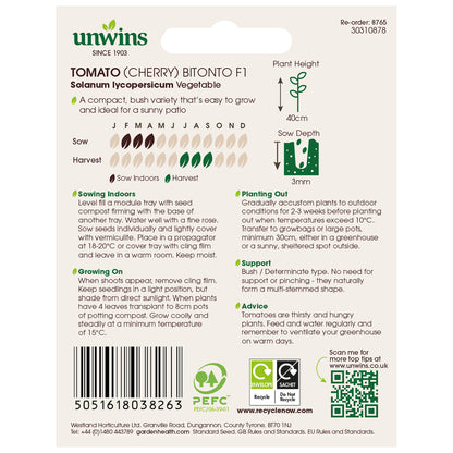 Tomato (Cherry) Bitonto F1