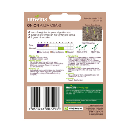 Onion (Globe) Ailsa Craig