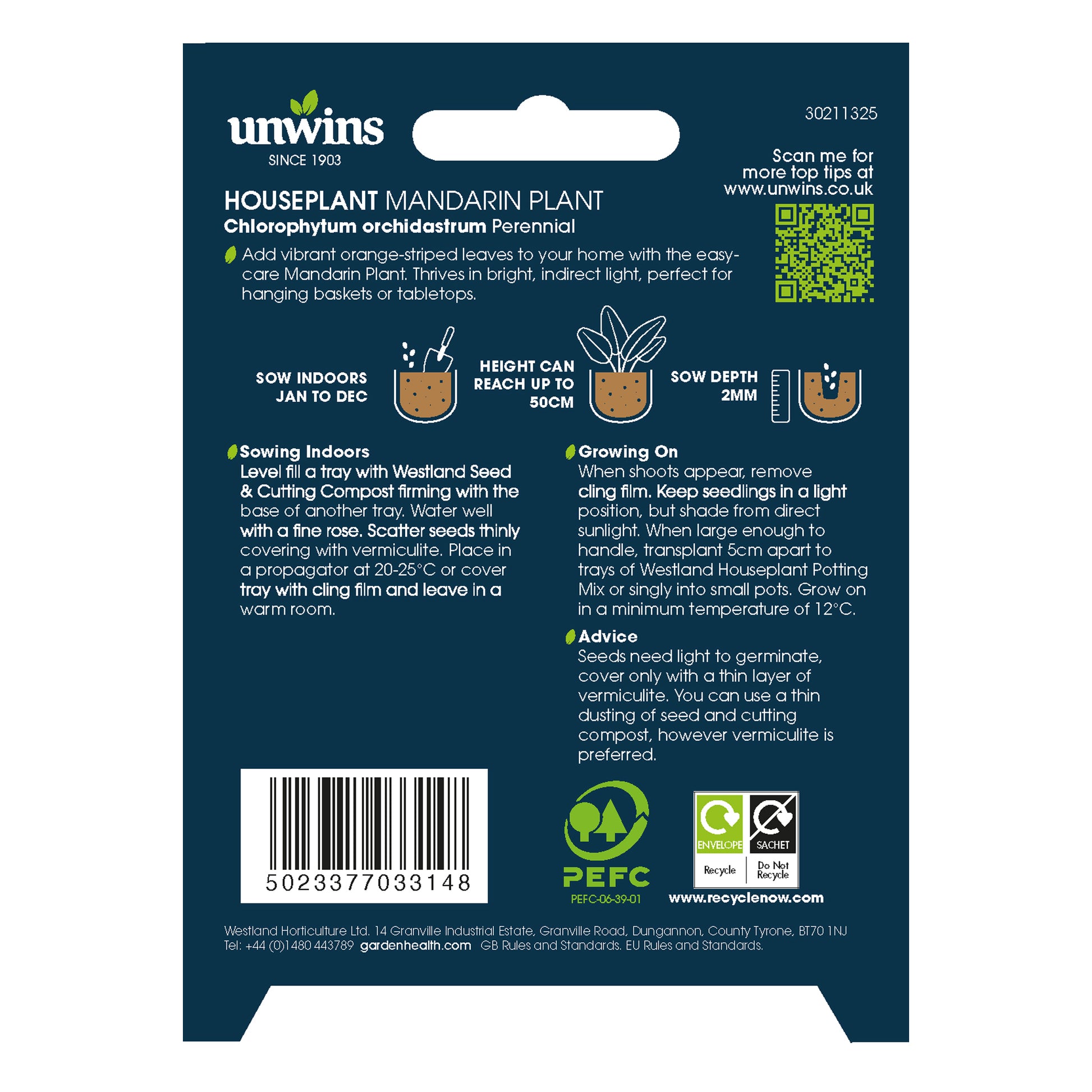 Unwins Seeds - Houseplant