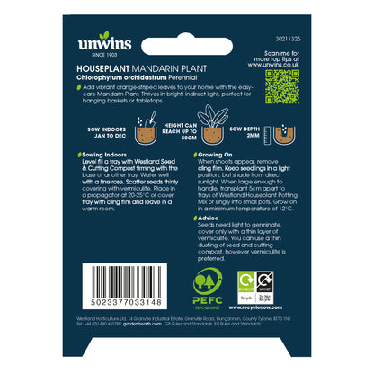 Unwins Seeds - Houseplant