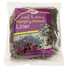 Doff Wool & Moss Hanging Basket Liner - Single