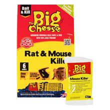 The Big Cheese Rat & Mouse Killer Grain Bait Sachet 25g x 6