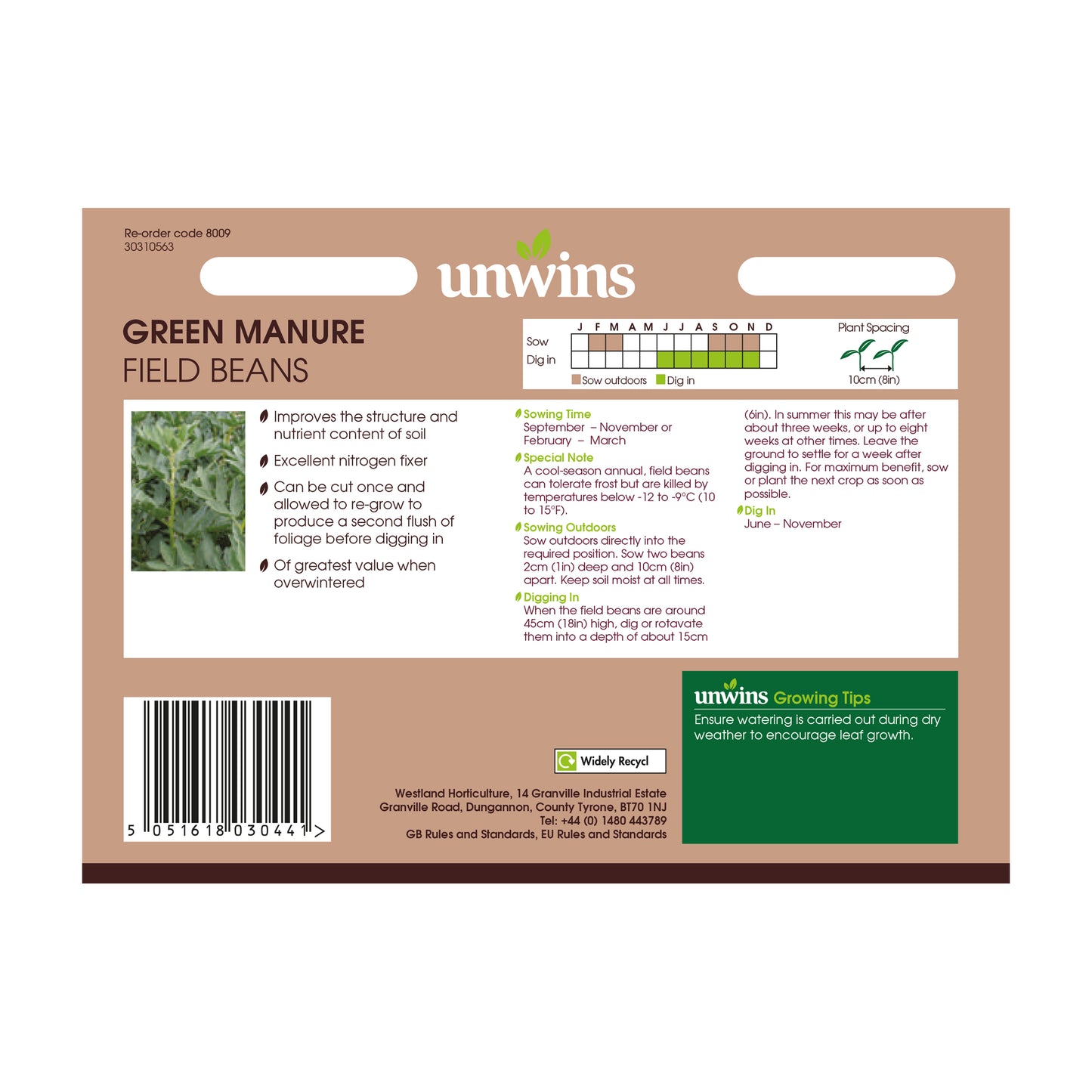 Unwins Green Manure Seeds Range