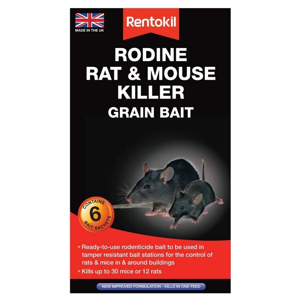 Rentokil Rodine Rat & Mouse Killer Grain Bait Sachets