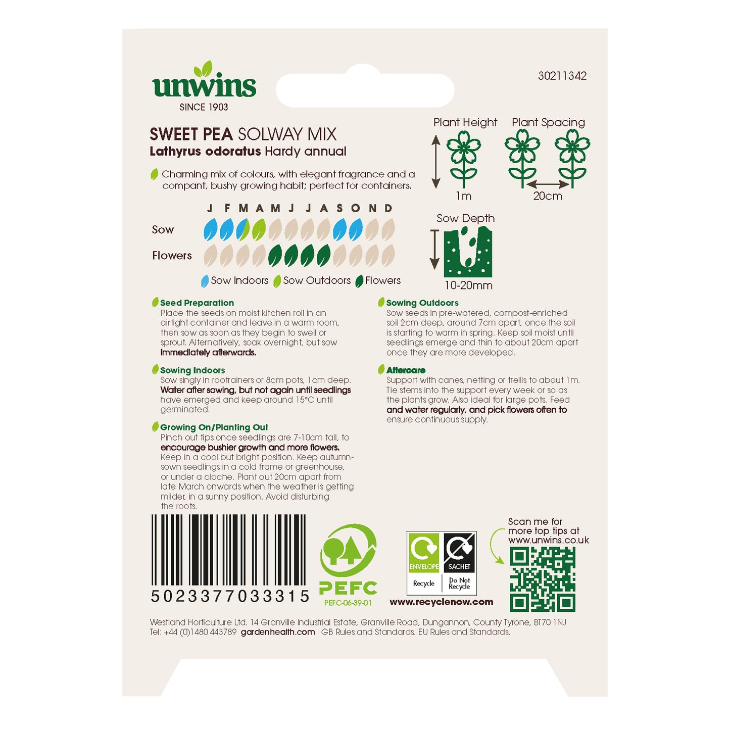 Sweet Pea Solway Mix