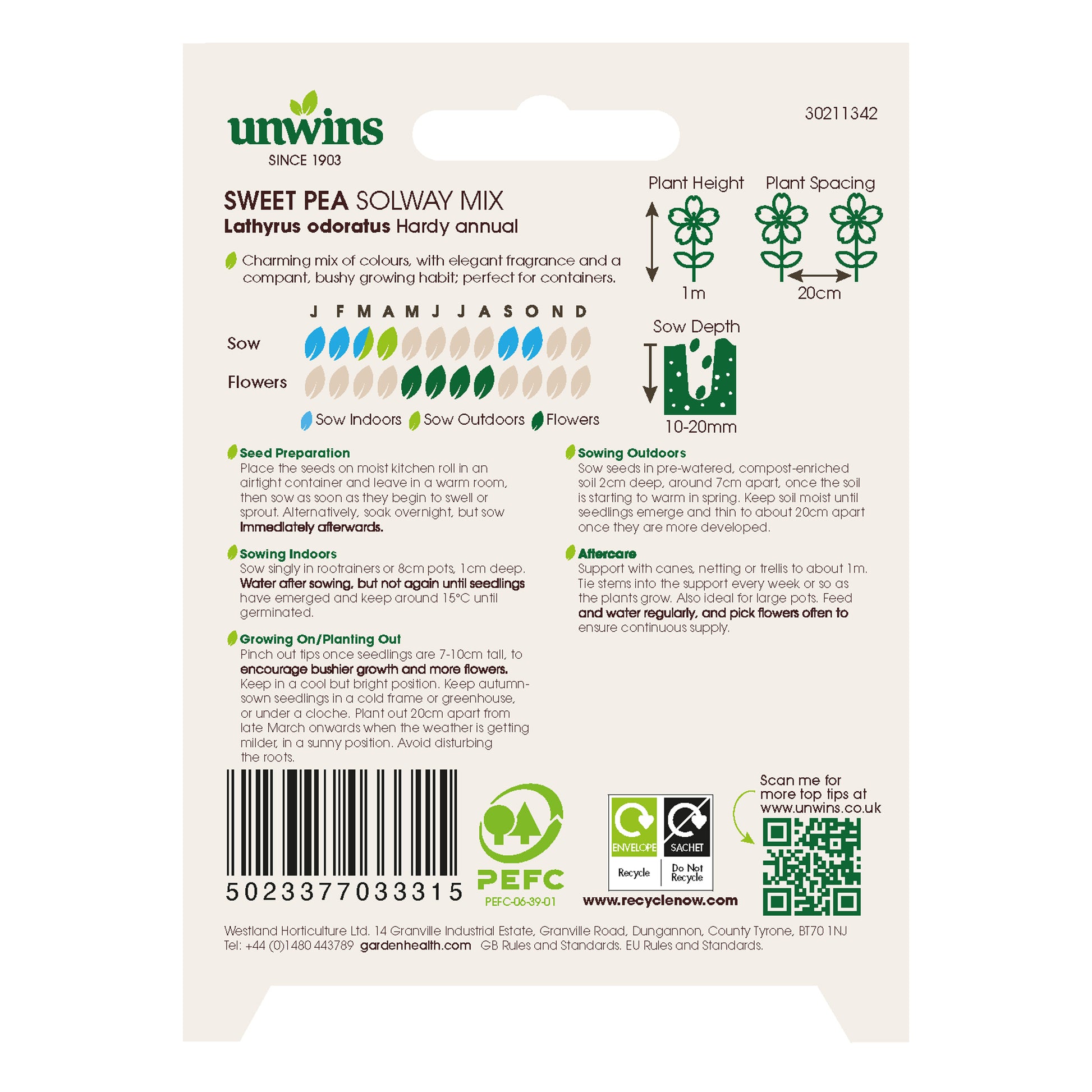 Sweet Pea Solway Mix