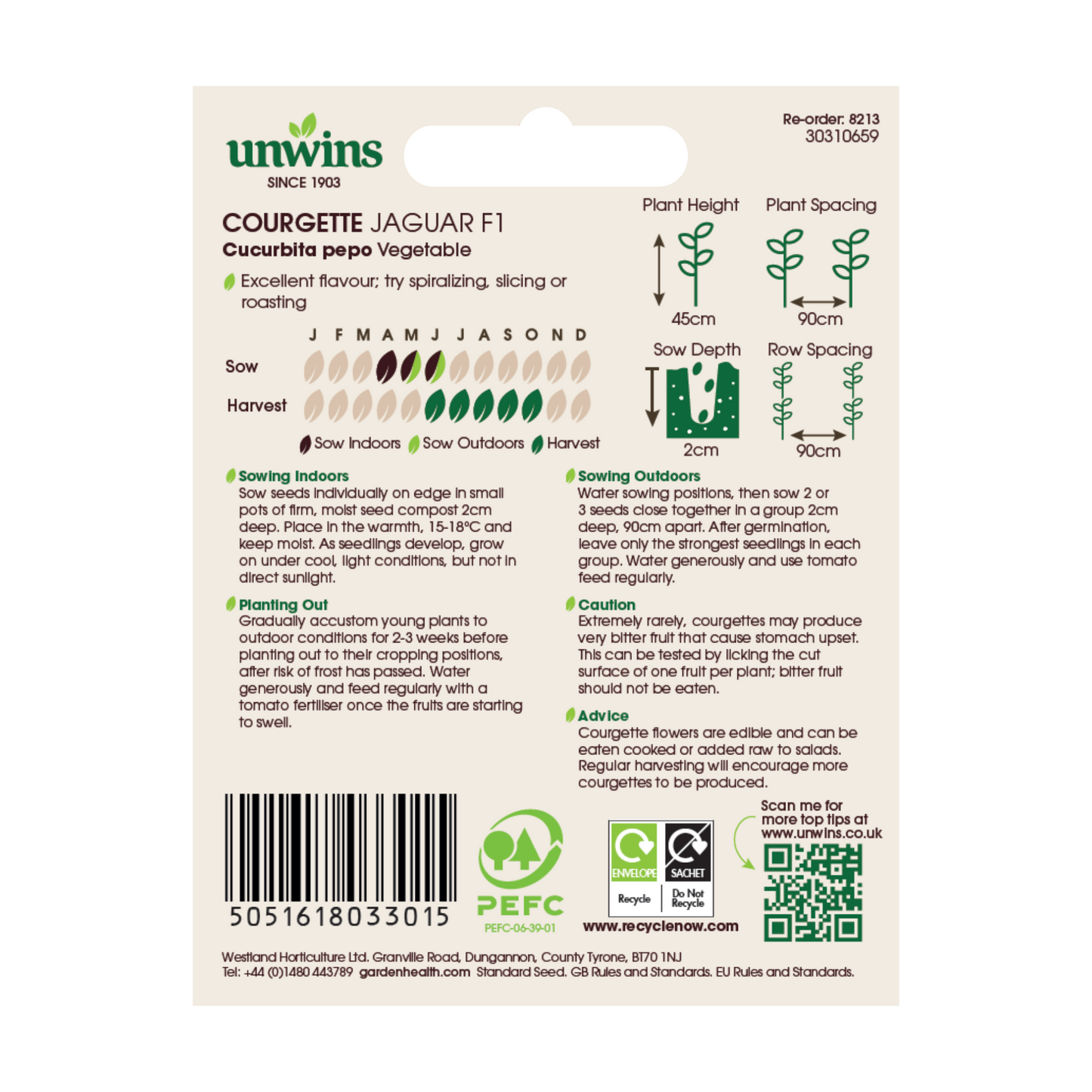 Courgette Jaguar F1Vegetable