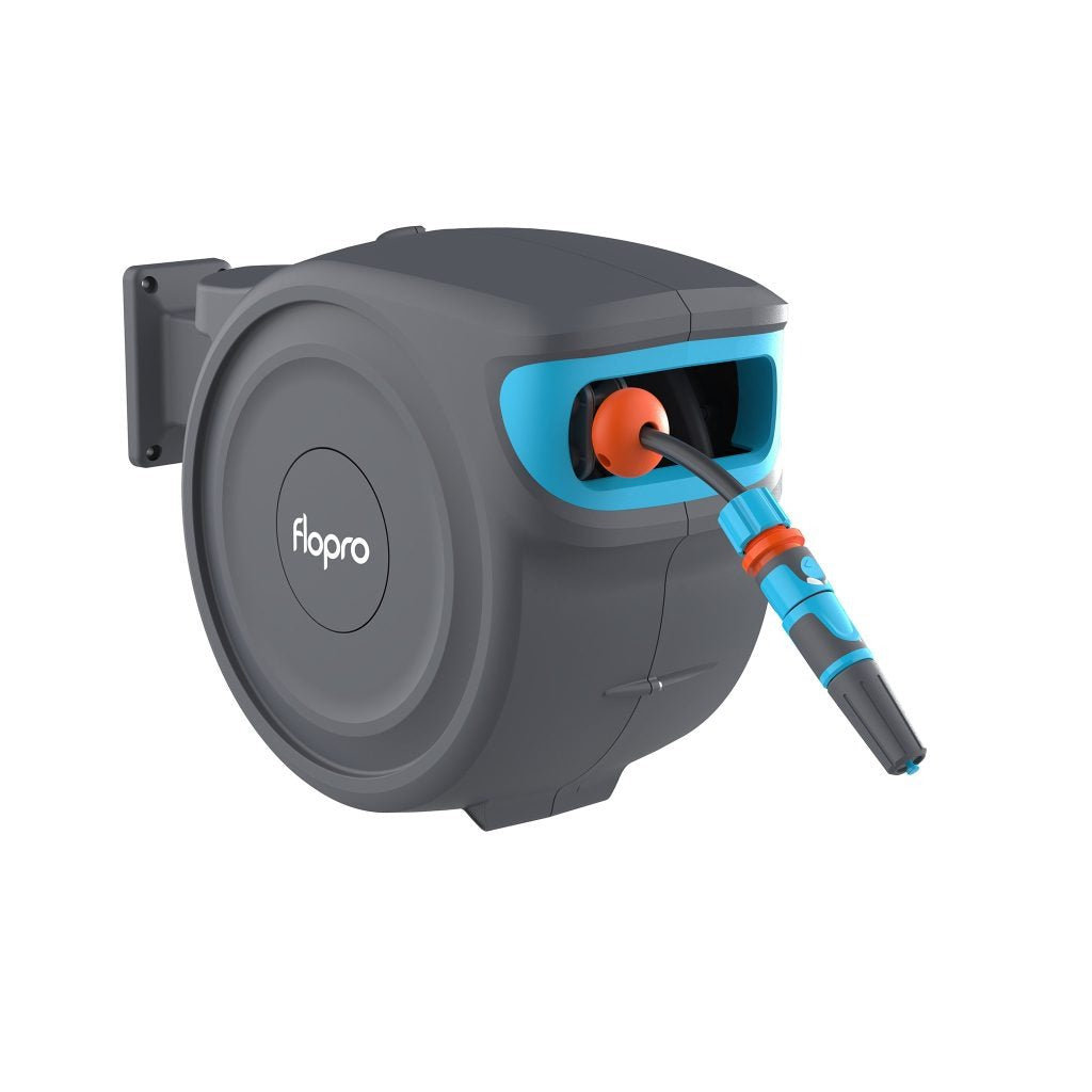 Flopro Automatic Wall Mounted Rewind Garden Hose Reel 20m