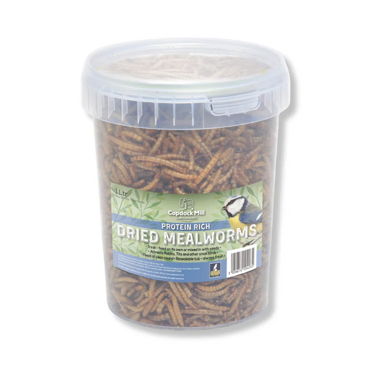 Copdock Mill Dried Mealworms Tubs 1kg