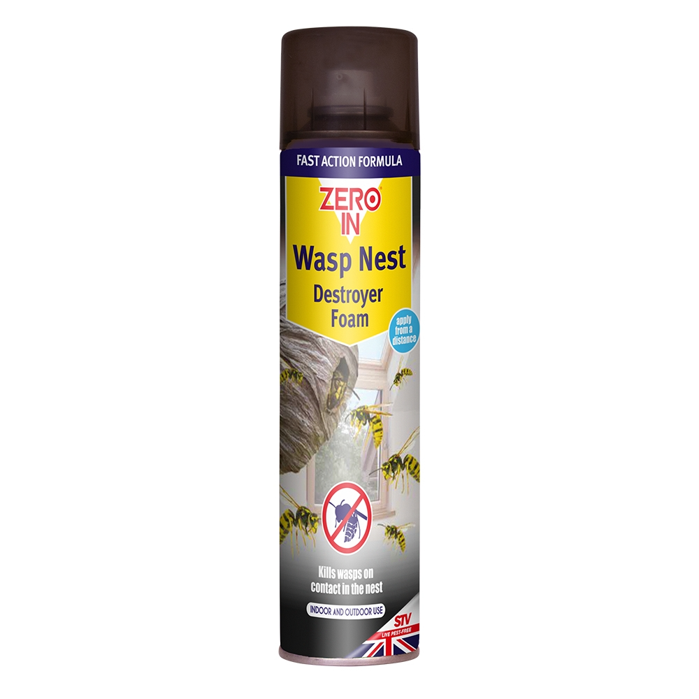 Zero In Wasp Nest Killer Foam - 300ml Aerosol