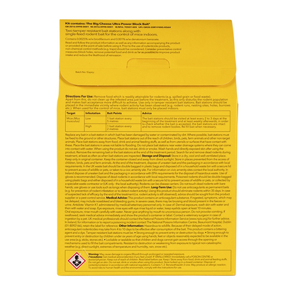 The Big Cheese Block Bait Mouse Killer Kit Twinpack