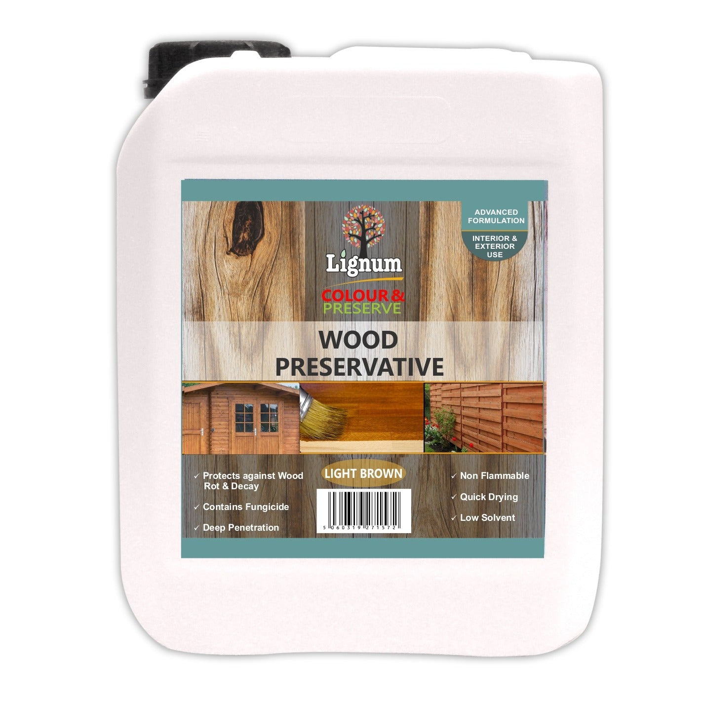 Lignum Wood Preserver Colour & Preserve 3 Colours 1ltr & 5ltr