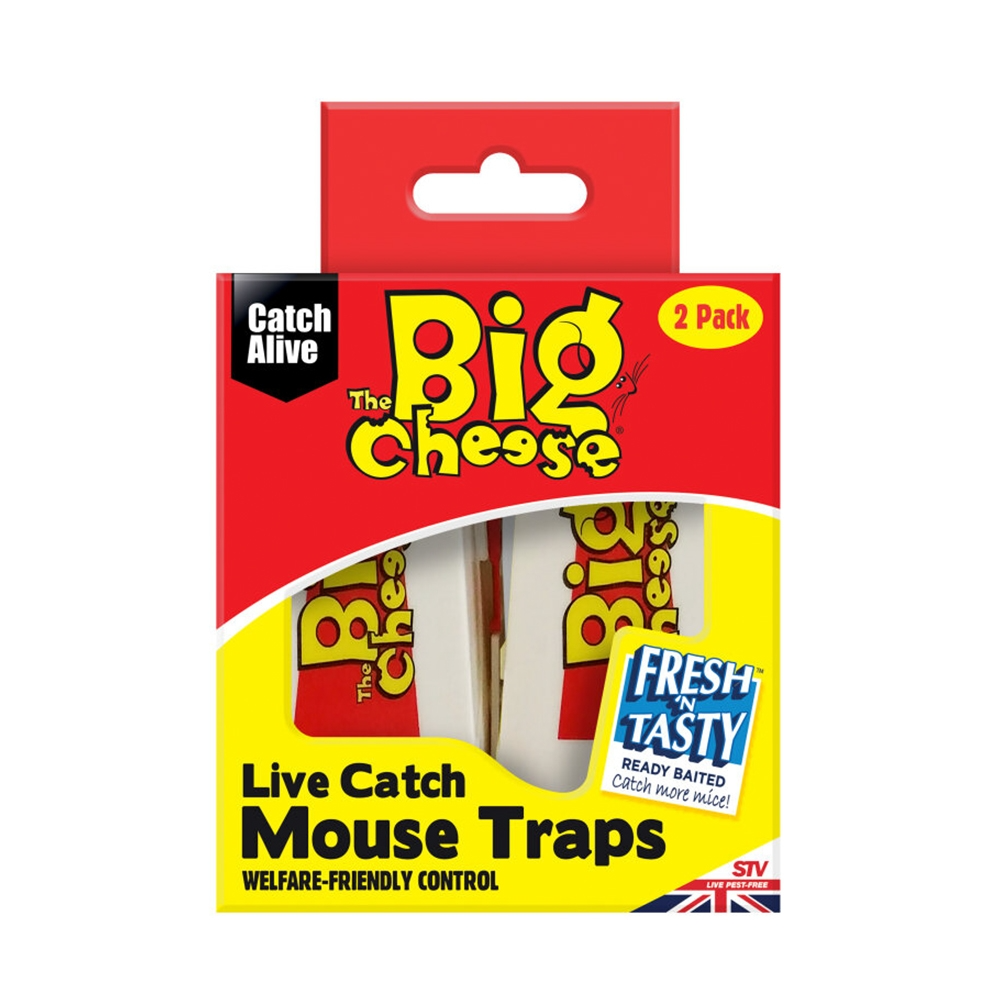 The Big Cheese Live Catch Mouse Trap Twinpack