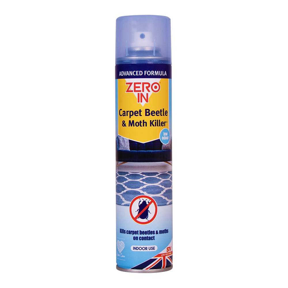 Zero In Carpet Beetle & Moth Killer - 300ml Aerosol