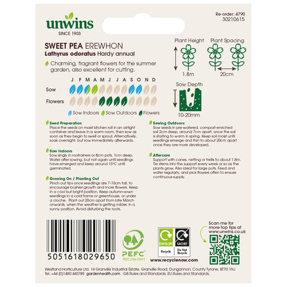Unwins Sweet Pea Seed Lovers Bundle