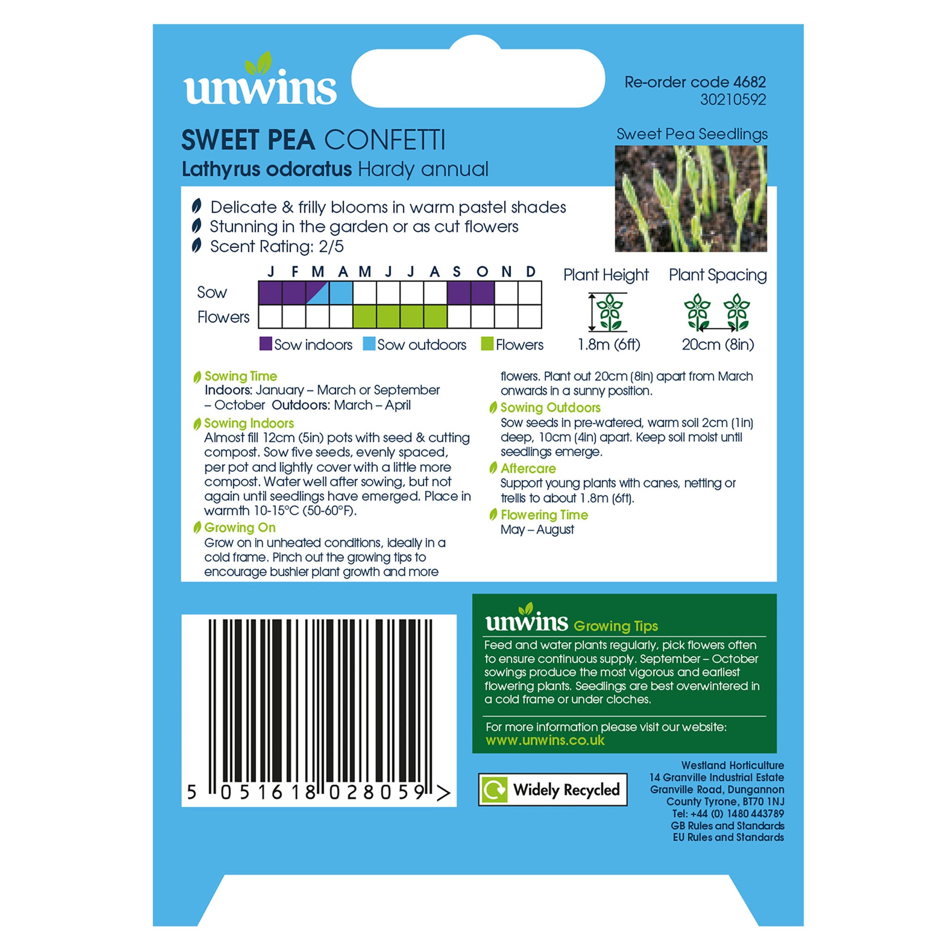 Unwins Sweet Pea Seed Lovers Bundle