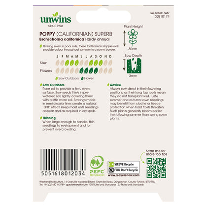 Poppy (Californian) Superb Mix